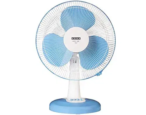 Usha Mist Air Icy 400 mm 3 Blade Table Fan (Ultra High Speed | Blue)