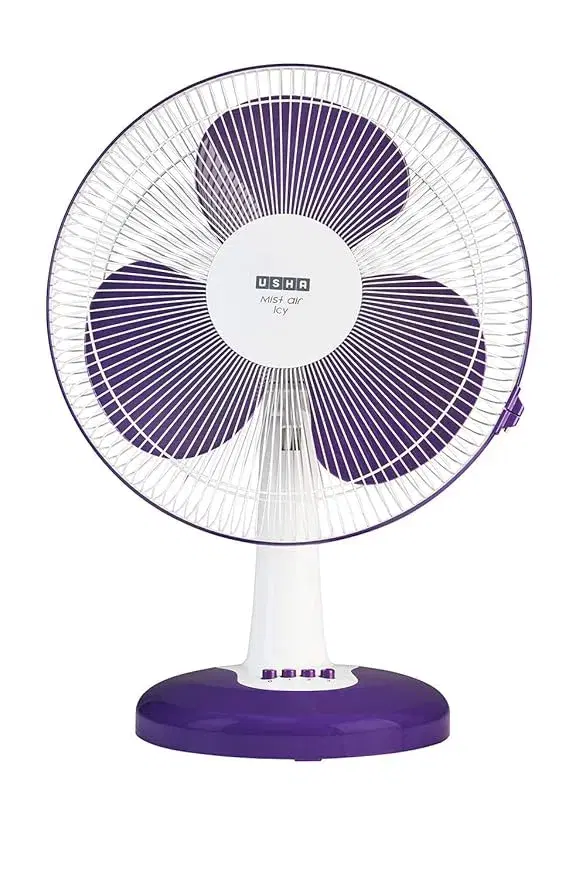 Usha Mist Air Icy 400mm Table Fan (Purple)