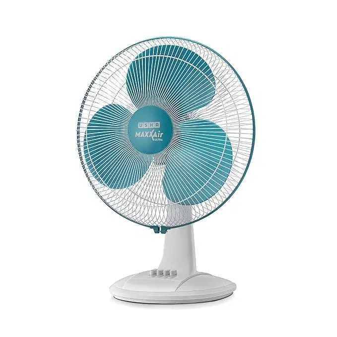 Usha Maxx Air Ultra Table Fan (Light Blue)
