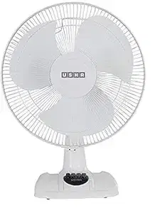 Usha Striker Hi Speed 400mm Table Fan (White)