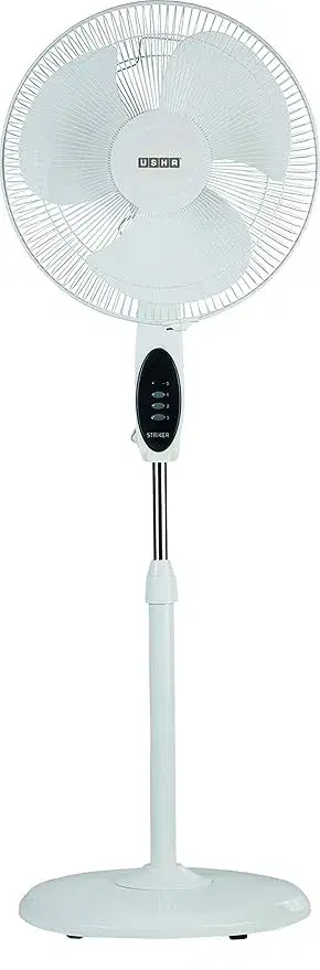 Usha Striker High Speed 400mm Pedestal Fan (White)