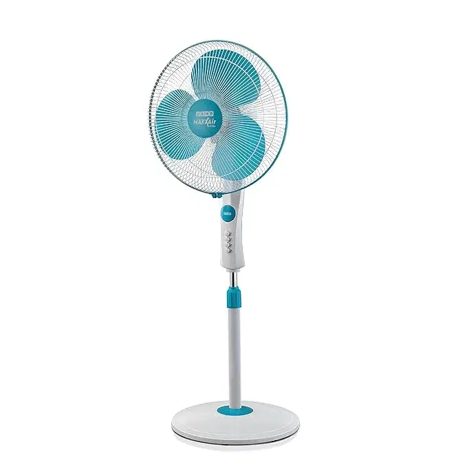 Usha Maxx Air Ultra Pedestal Fan (Light Blue)
