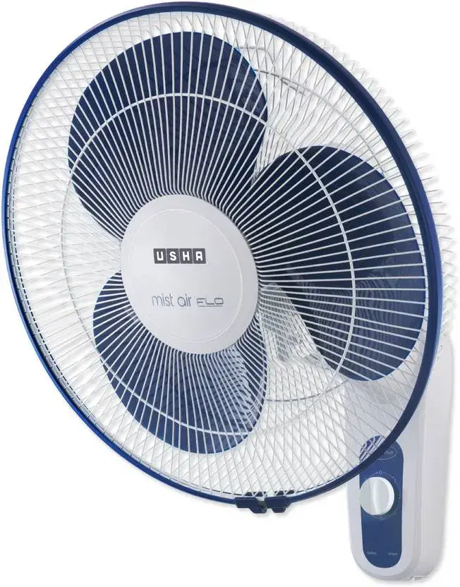 Usha Mist Air Flo 400mm Wall Fan (Dark Blue)