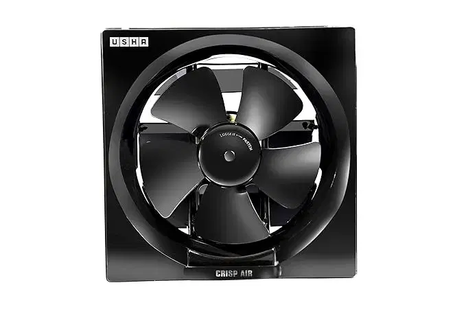 Usha Crisp Air VX 200mm Sweep Size, 300mm Duct Size Exhaust Fan (Black)