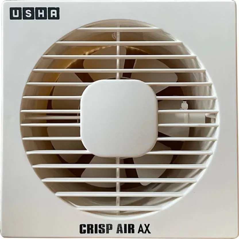 Usha Crisp Air Ax 100 mm 7 Blade Exhaust Fan (Silent Operation, White)