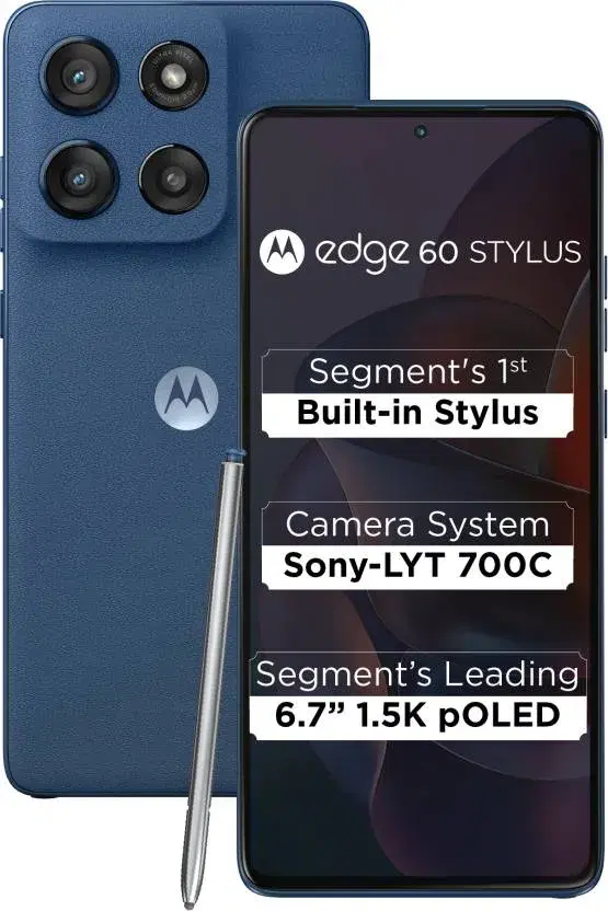 Motorola Edge 60 Stylus (Pantone Gibraltar Sea, 256 GB) (8 GB RAM)