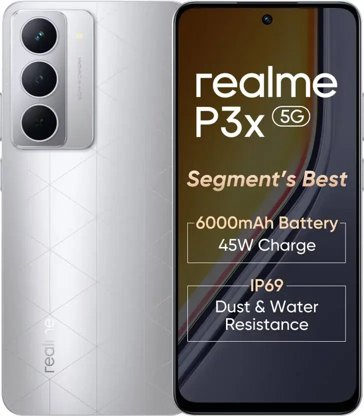 Realme P3x 5G (Lunar Silver, 128 GB) (6 GB RAM)