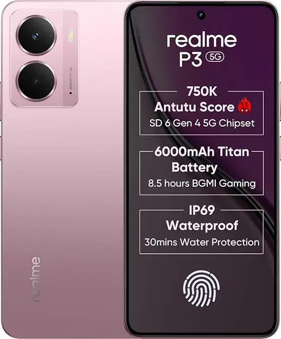 Realme P3 5G (8GB + 256GB) Nebula Pink