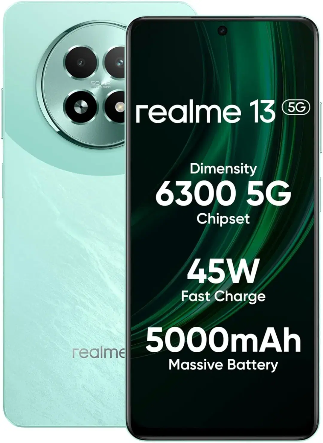 Realme 13+ 5G (Speed Green, 8GB RAM, 256GB Storage)