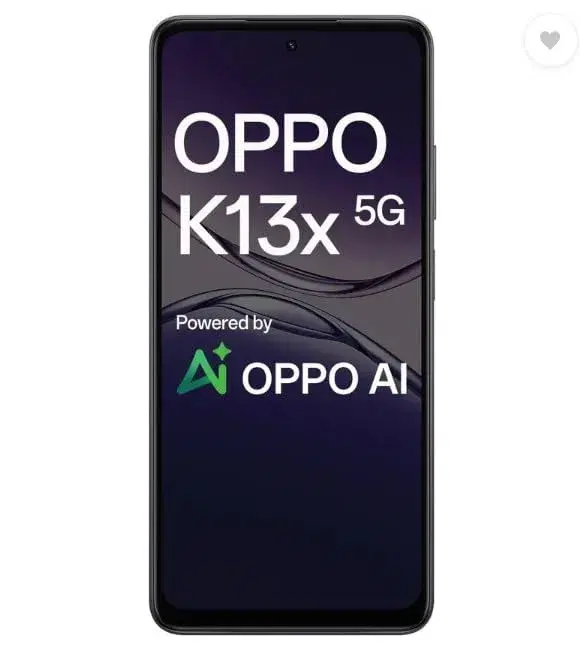 Oppo K13x 5G 6000mAh and 45W Supervocc Charger AI (Midnight Violet, 128 GB) (6 GB RAM)
