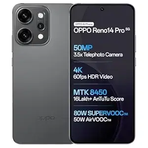 Oppo Reno14 Pro 5G (Titanium Grey, 256 GB) (12 GB RAM)