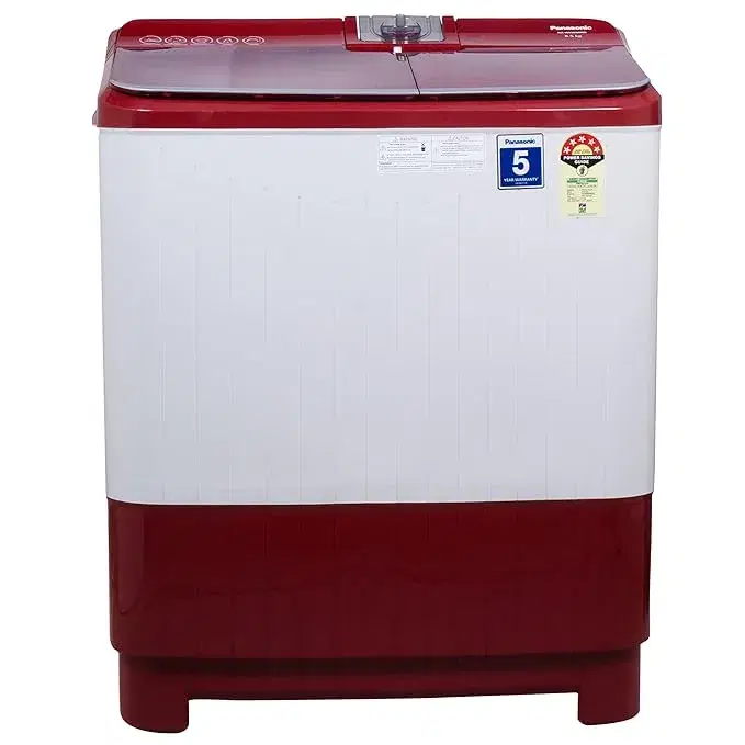 Panasonic 8.5 kg Semi Automatic Top Load Washing Machine Red, White (NA-W85B5RRB)