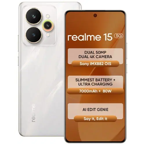 Realme 15 Pro 5G (Flowing Silver, 256 GB) (8 GB RAM)