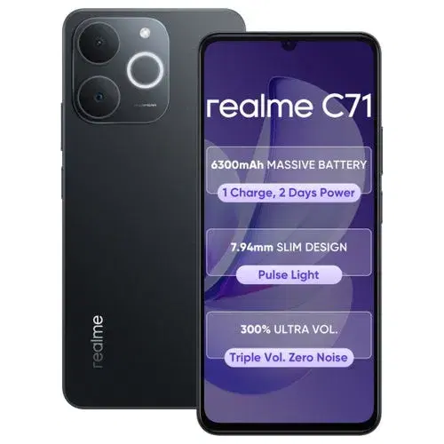 Realme C71 (Obsidian Black, 64 GB) (4 GB RAM)