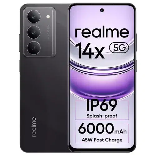 Realme 14x 5G (128 GB, GB RAM) Crystal Black