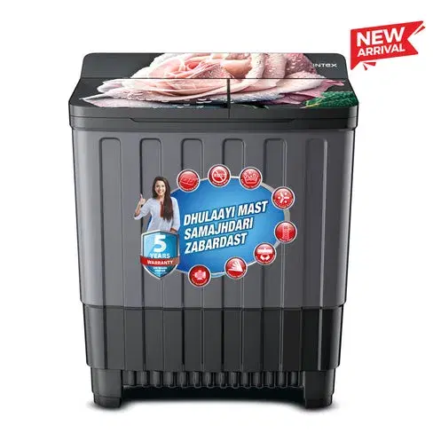 Intex 8.5 Kg Semi-Automatic Washing Machine - SA85BGFG