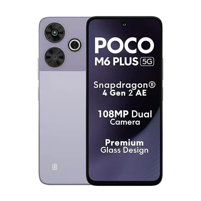 Poco M6 Plus 5G (Misty Lavender, 128 GB) (8 GB RAM)