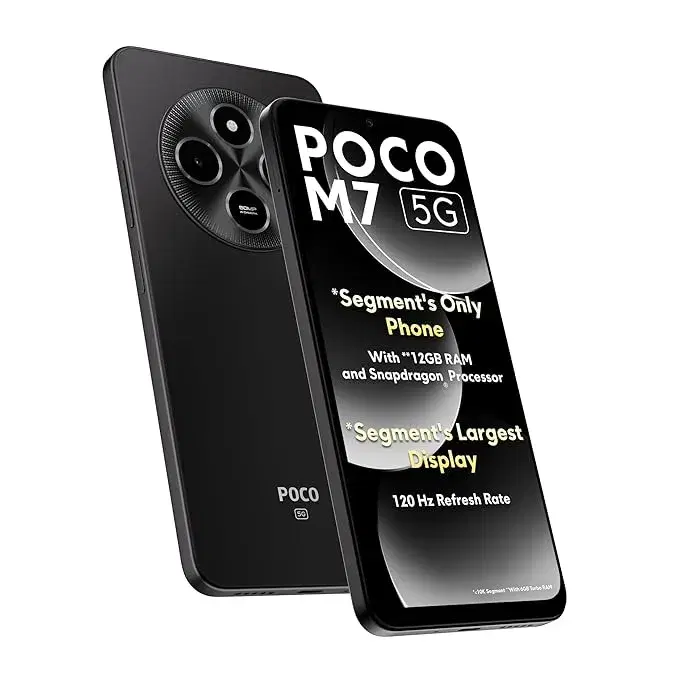 Poco M7 5G, Satin Black (6GB, 128GB)