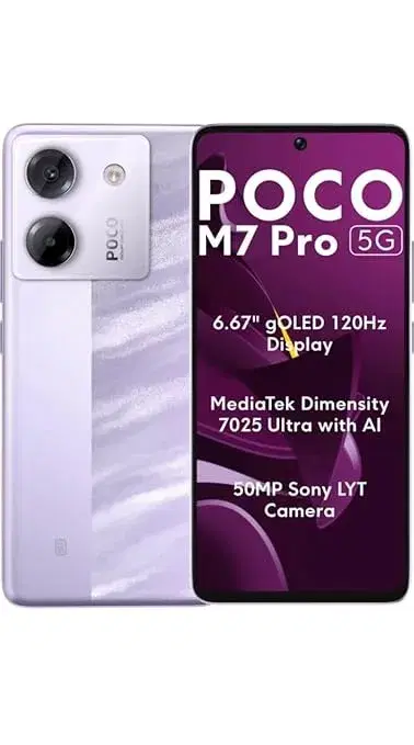 Poco M7 Pro 5G, Lavender Frost (6GB, 128GB)