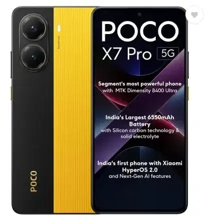 Poco X7 Pro 5G (Yellow, 256 GB) (8 GB RAM)
