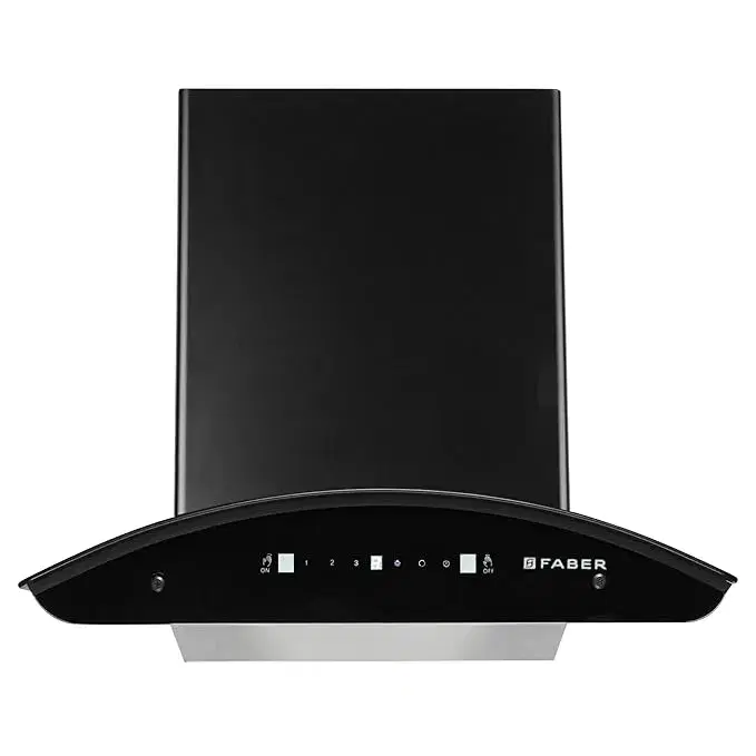 Faber Hood Magnus IN HC SC FL EBK 60 Auto Clean Wall Mounted Black 1500 CMH Chimney