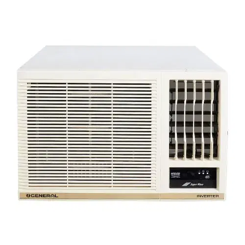 O-General Chaa Series 1.5 Ton 5 Star Inverter Window AC with Super Wave Technology, Anti Bacterial Filter (2023 Model Copper AXGB18CHAA-B, White)