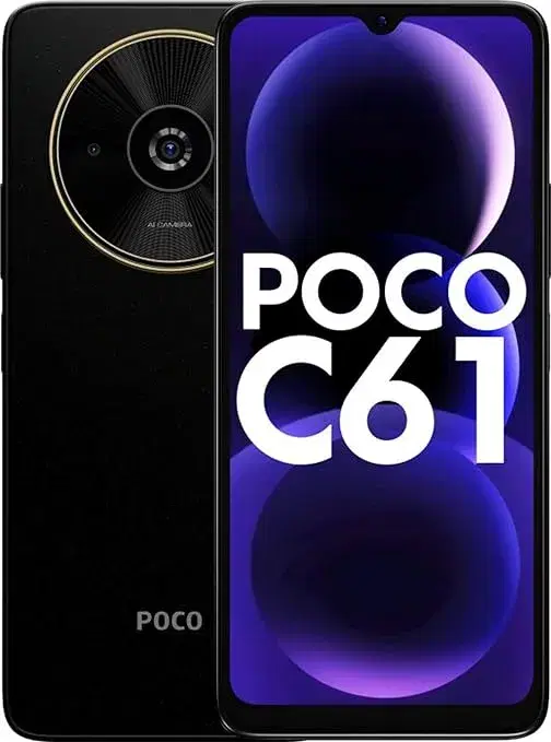 Poco C61 (Diamond Dust Black, 128 GB) (6 GB RAM)