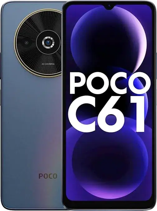 Poco C61 (Ethereal Blue, 128 GB) (6 GB RAM)