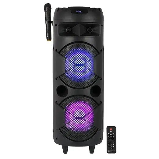 Zebronics ZB-450 Moving Monter 2X8L 48 W Bluetooth Party Speaker (Black, Mono Channel)