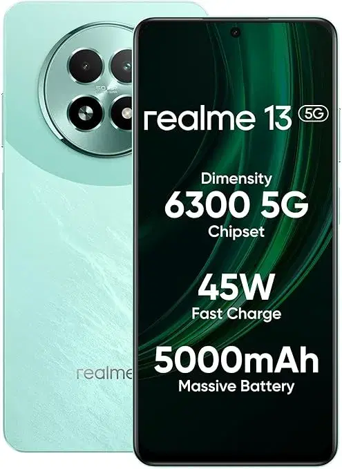 Realme 13+ 5G (Speed Green, 8GB RAM, 128GB Storage)