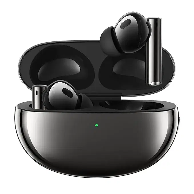 Realme Buds Air 5 Pro Truly Wireless in Ear Earbuds with 50Db ANC, Realboost Dual Coaxial Drivers, 360° Spatial Audio Effect, LDAC HD Audio, Upto 40Hrs Battery with Fast Charging (Astral Black) | RMA2120