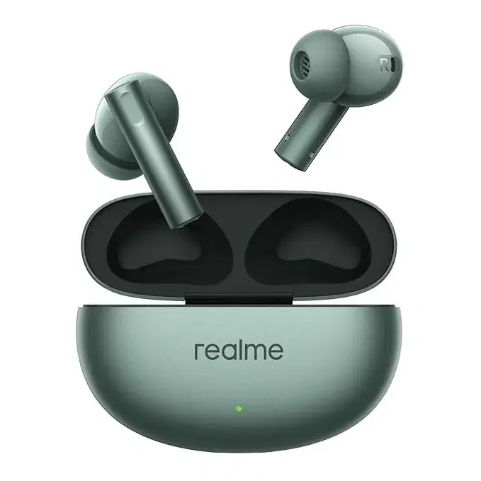 Realme Buds Air TWS in Ear Earbuds with Mm Deep Bass Driver, 40 Hours Play Time, Fast Charge,50 Db ANC,Lhdc 55 Ms Low Latency, Ip55 Dust