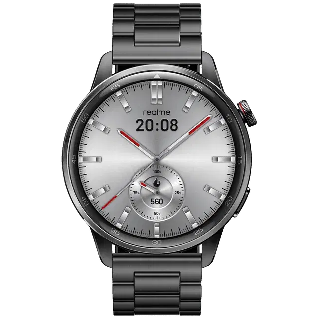 Realme Watch S2 Smartwatch with Bluetooth Calling (36.3mm AMOLED Display, IP68 Water and Dust Resistant, Grey) | RMW2401