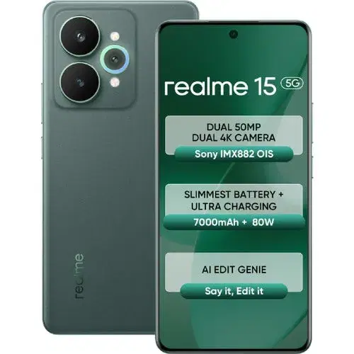 Realme 15 5G (Velvet Green, 128 GB) (8 GB RAM)