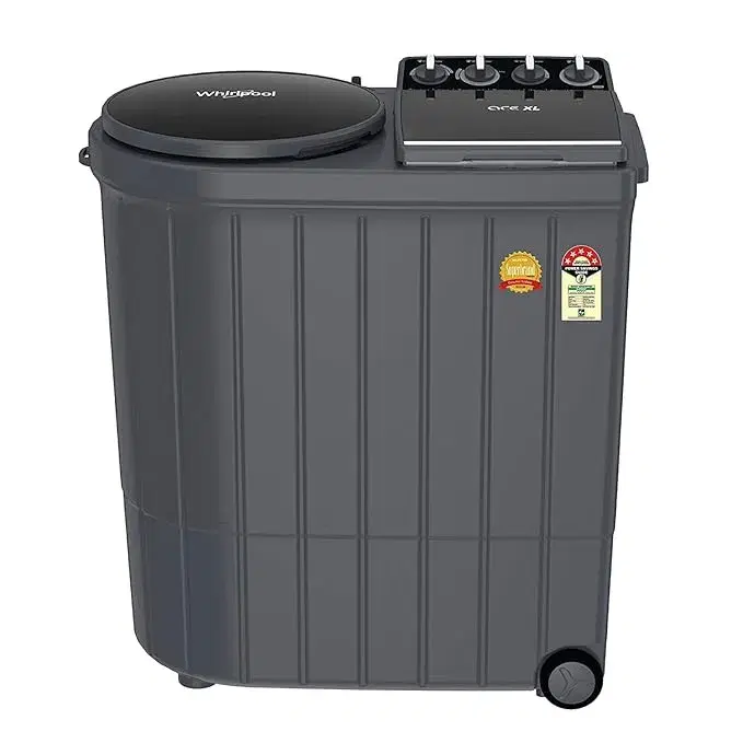 Whirlpool 9.5 kg Semi Automatic Top Loading Washing Machine (ACE XL 9.5 HEATER GRAPHITE GREY)