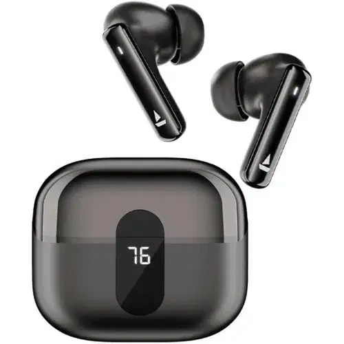 boAt Airdopes 318 Plus True Wireless Earbuds with 50Hrs Playtime | Quad Mics with ENx™ Technology | ASAP™ Charge | Bluetooth v5.3 | BEAST™ Mode for Gaming | IPX5 | Type-C Fast Charging (Active Black)