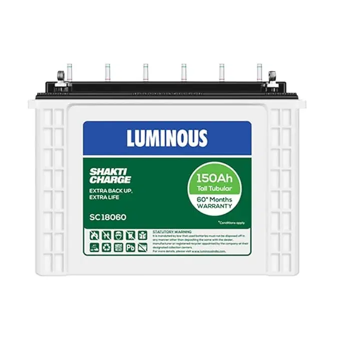 Luminous 60 Months Warranty Tubular Inverter Battery (150 Ah, SC 18060)