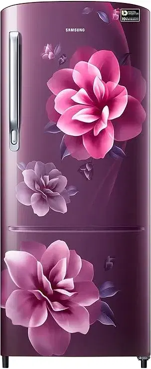 Samsung 183 L, 3 Star, Digital Inverter, Direct-Cool Single Door Refrigerator (RR20C2723CR/NL, Red, Camellia Purple)
