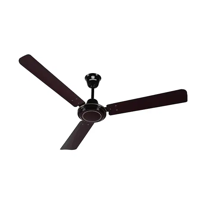 STANDARD Spido 1200mm High Speed Ceiling Fan|Energy Efficient BEE Star Rated|2 Year Warranty|Anti Rust|Wider Air Delivery(Brown)