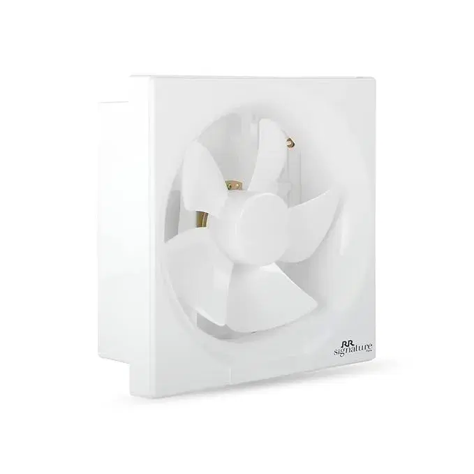 RR Signature Vento Deluxe 200 mm Exhaust Fan For Kitchen, Bathroom with Strong Air Suction, Rust Proof Body and Dust Protection Shutters (White)