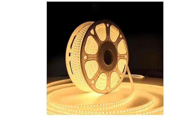 ARINO (2YRS Warranty(45MTRS)(Warm White) LED Rope Light 120LED/MTR Flat Type LED Light for Decoration IP65 Weather Proof Indoor/Outdoor Multipurpose Diwali Flat Rope Pipe Fall Ceiling