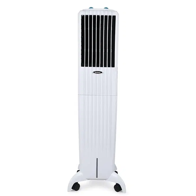 Symphony Diet 50T Portable Air Cooler For Home with Powerful Blower, Honeycomb Pads, i-Pure Technology and Cool Flow Dispenser (50L, White)