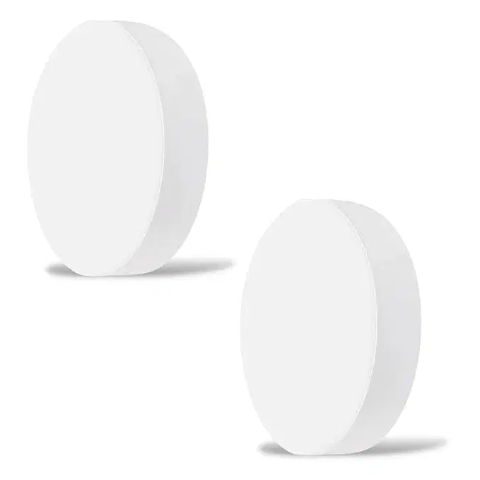 SURYA 8W LED Dazzle MAXX Round DOWNLIGHTER, Surface LED Downlight for Ceiling, LED Ceiling Light for Home & Hall, White, Medium, (Pack of 2)