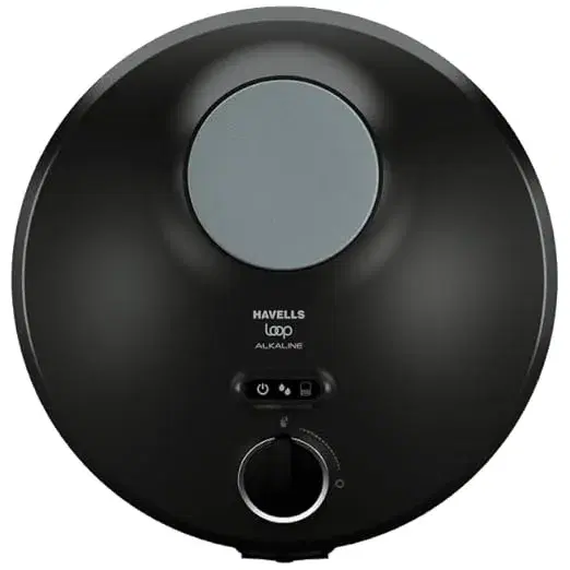 Havells Loop 6L RO + UV + Alkaline Water Purifier with Hygienic Flow Control (Silver Charged Membrane Technology, Black Color)