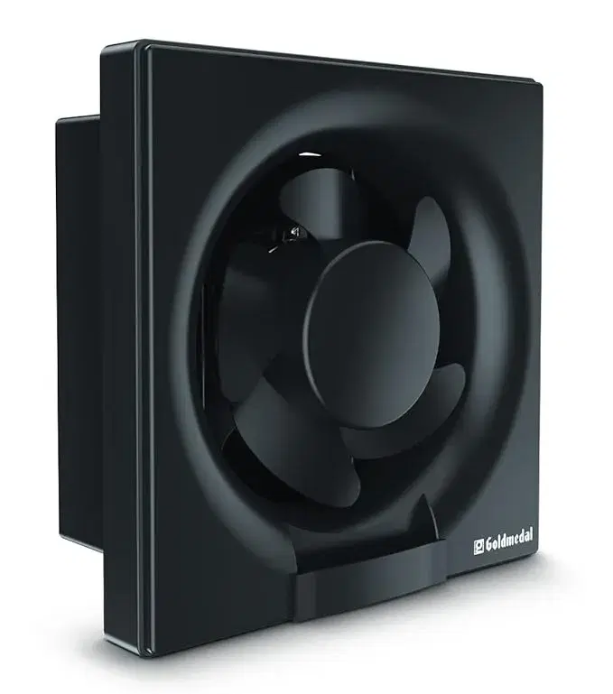 Goldmedal Air Maxx 150 MM Ventilation Fan for Kitchen, Bathroom and Office with Strong Air Suction (Cutout Size: 19.5x19.5x7.5 cm) - Black