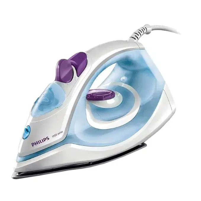 Philips Steam Iron GC1905/21 Black non-stick soleplate, Powerful 17gm/min steam output & 1300 W Quick heat-up