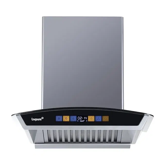 Livpure FLINT-ARC-BLDC-75-FL-HAC Auto Clean Wall Mounted Grey & Black 1750 CMH Chimney