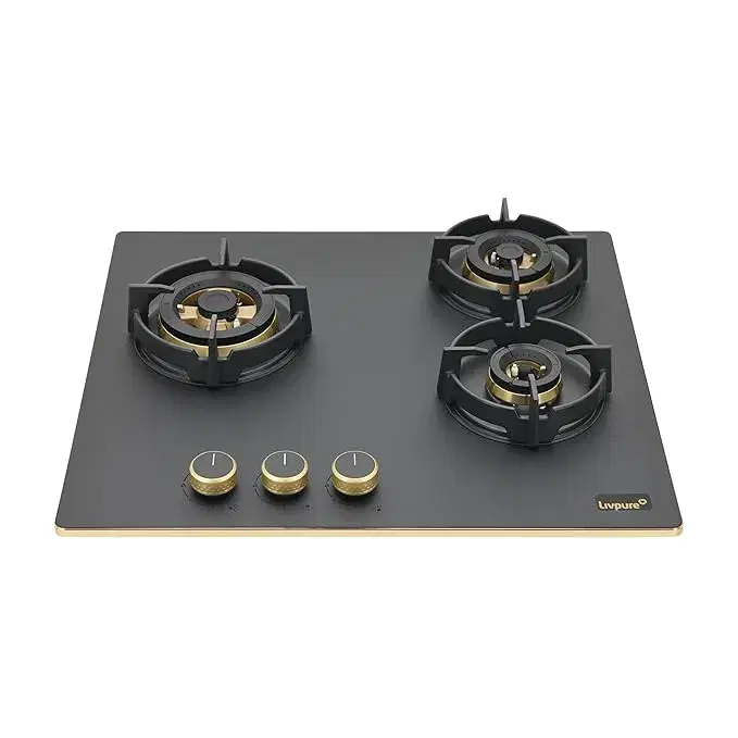 LIVPURE HELIOS-603-FB-CI-FFD Stainless Steel Automatic Hob (3 Burners)