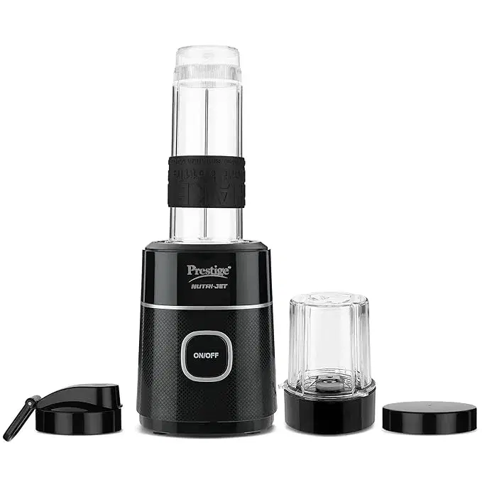 Prestige Nutri-Jet 450 W Juicer Mixer Grinder (450W Motor Jars Black)