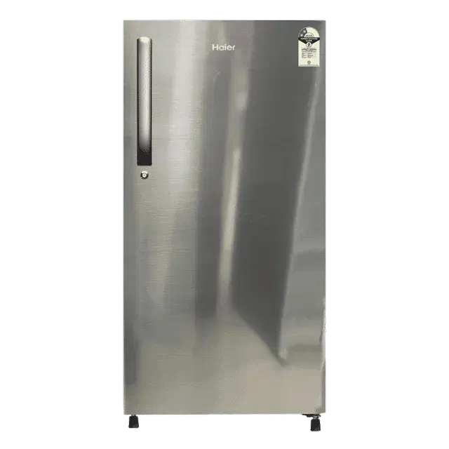 Haier 190 Litres 2 Star Direct Cool Single Door Refrigerator with Diamond Edge Freezing Technology (HRD-2102BNS-P, Nickel Steel)